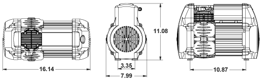 1CIT Sub-Family Dimensions (Inches)