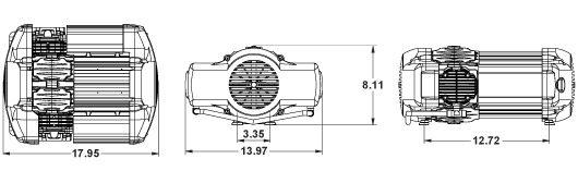 2CIT Sub-Family Dimensions (Inches)