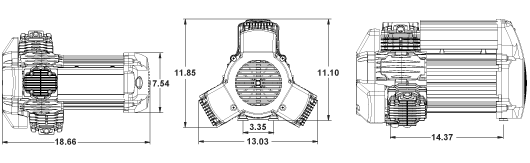 3CIT Sub-Family Dimensions (Inches)