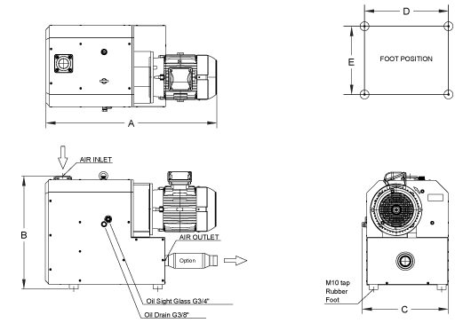 VCX305 Dimensions (Inches)