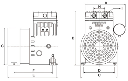 HP40C Dry Rotary Piston Compressor